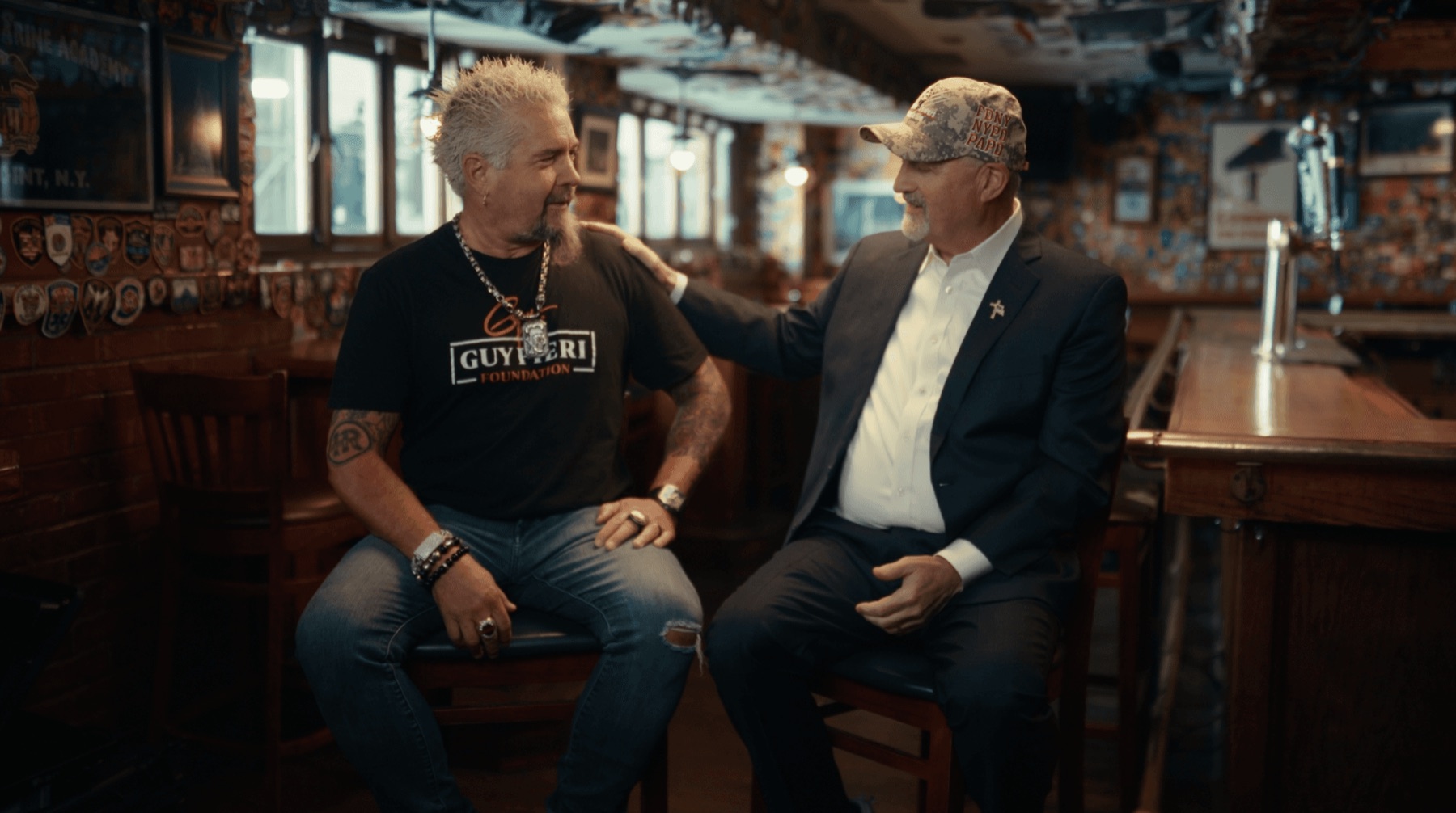 Guy Fieri on camera for the Tunnel to Towers production
