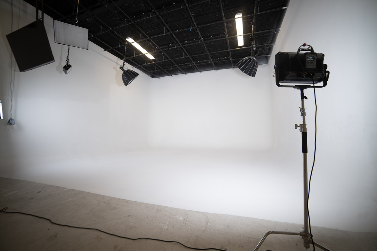 Studio C, the white cyclorama at Vexio Studios